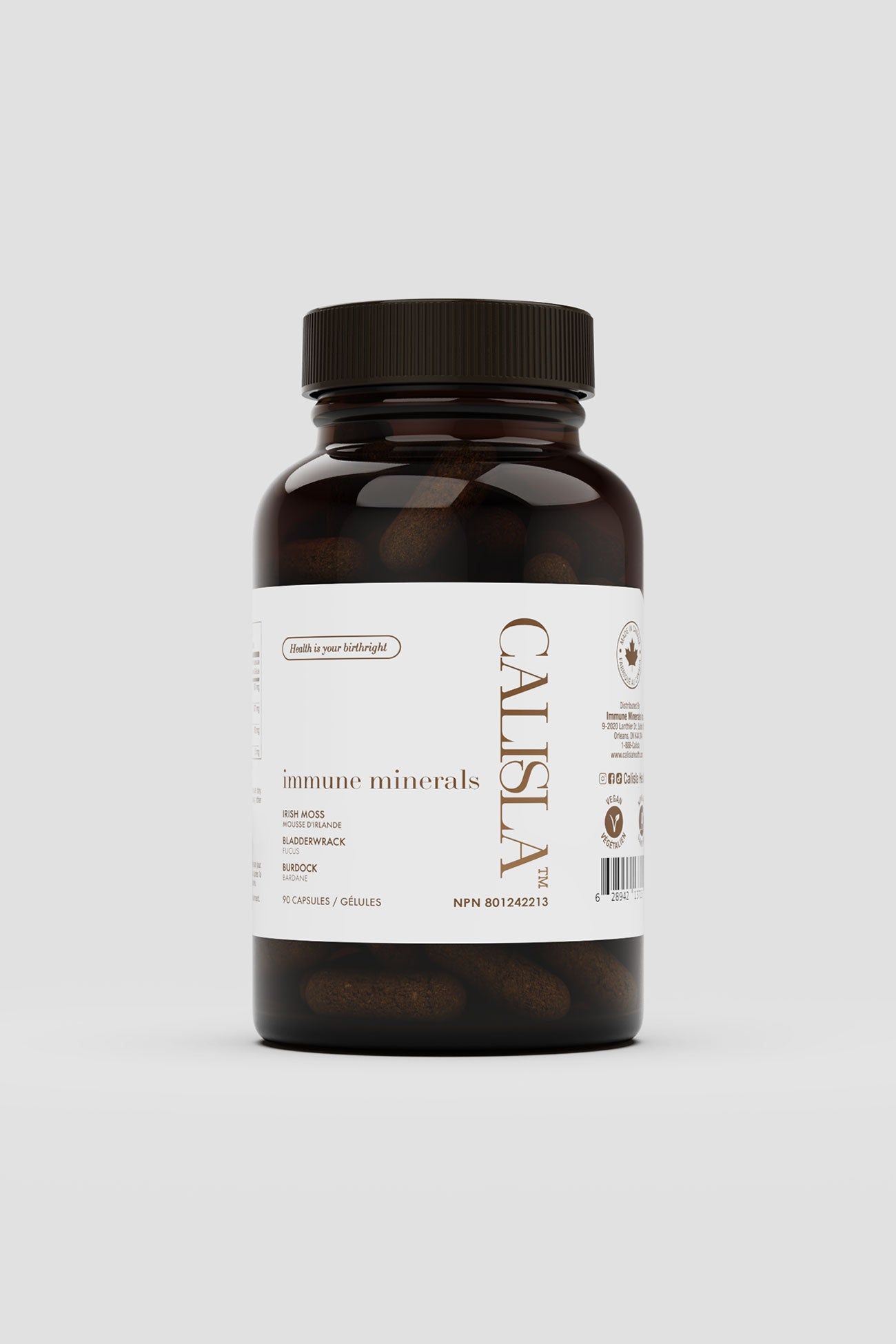 Immune Minerals - Sea Moss, Bladderwrack and Burdock Capsules